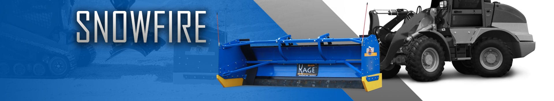 SNOWFIRE Skid Steer Snow Plow by KAGE® Innovation