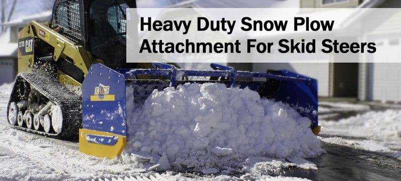 Skid Steer Snow Plow Attachment